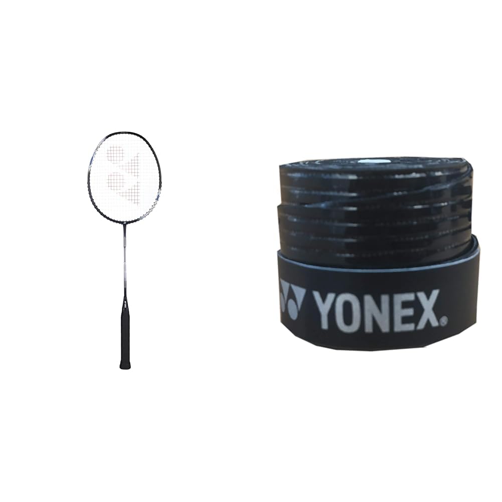 Yonex Graphite Badminton Racquet Astrox Attack 9 Black G4 4U(80Gms-32Lbs)(Made in India) & Yonex ET 903 Rubber Badminton Grip (Black) Badminton Grip-image-44