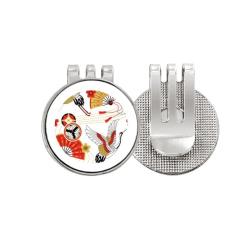 Marqueur de balle de golf magnétique grue pliable pince chapeau émail