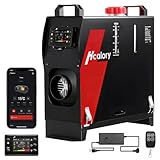 8KW Diesel Heater, HBS1S Portable Diesel Air Heater with App Control, 10-Temperature Settings, 18% Boost in Burning Efficiency, Auto Start-Stop, and 110V AC 12V 24V DC, for Car, Campers, 2025 Upgraded