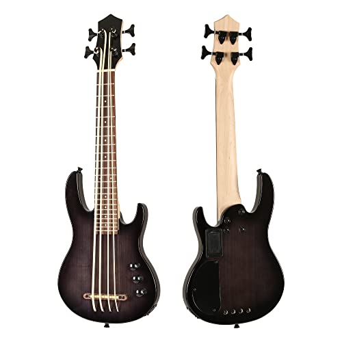 MiNi 4-saitige Ukulele E-Bass mit schwarzer Farbe