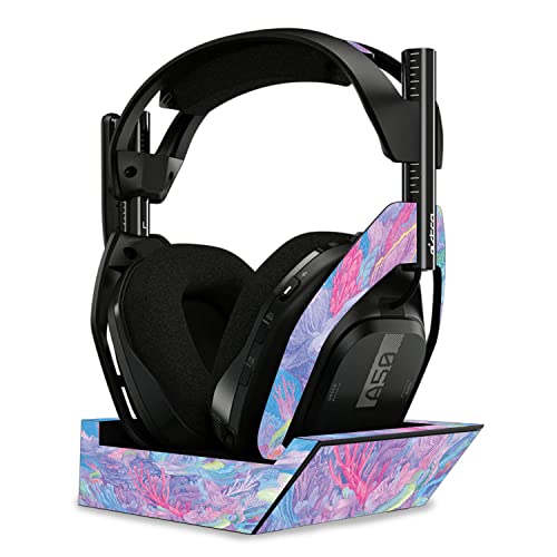Image of MightySkins Glossy Glitter Skin Compatible with Astro A50 Wireless Headphones + Base Station (Gen 4) - Dreamy Reef | Protective, Durable High-Gloss Glitter Finish | Easy to Apply | Made in The USA