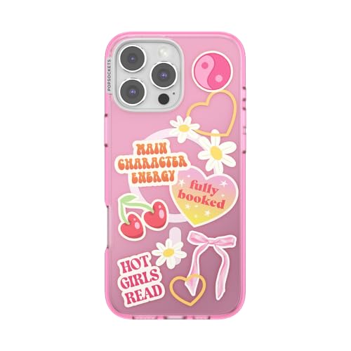 Funda iPhone 16 Pro Max PopSockets MagSafe con carga inalámbrica eficiente y soporte integrado 1