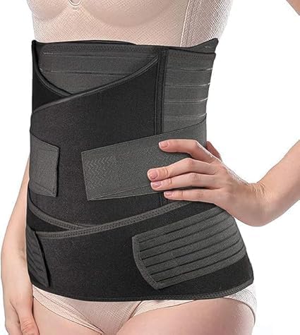 3-in-1 Post Pregnancy Abdominal Belt for Women – C-Section Abdomen Belt & Belly Wrap for After Delivery Recovery – Adjustable Postpartum Belt, Maternity Belt for Waist, Pelvis & Tummy Support (Free Size) (BLACK)-image-48