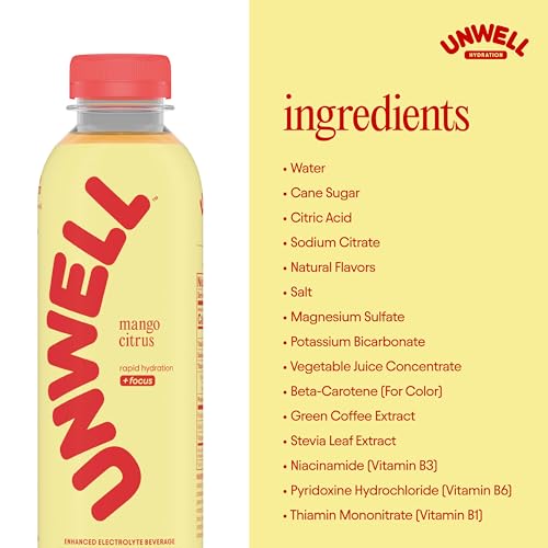 Image of Unwell Hydration Electrolyte Drink, Mango Citrus, 12 Pack