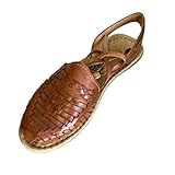 Women Genuine Authentic Mexican Leather Colorful Sandals Handcrafted (Tan, numeric_6)