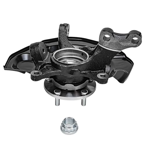 Image of Detroit Axle - FWD Front End Control Arms Kit for 04-10 Toyota Sienna, Steering Knuckles & Wheel Bearing Hubs Lower Control Arms w /Ball Joint 2004 2005 2006 2007 2008 2009 2010 Replacement - 4pc Set