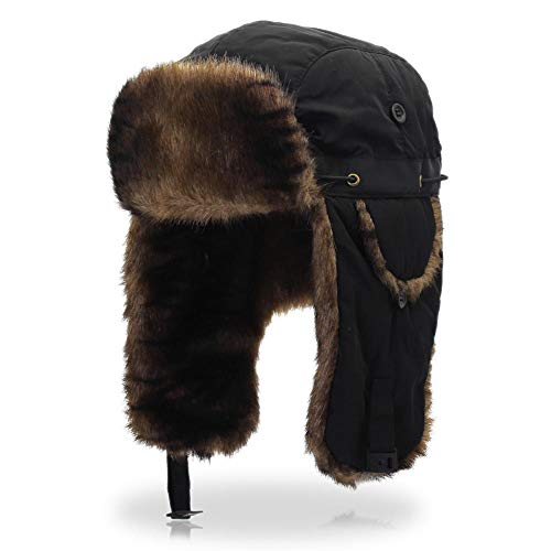 Chapeaux d'hiver oreille rabats pour homme contre le vent glacial