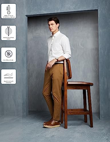 Image of Symbol Premium Men Stylish Solid All Day Fresh Buttondown Casual Shirt - Regular Fit | Plain | Full Sleeve | Cotton Semi Formal Wear (Available in Plus Size & Combo Pack)