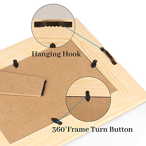 Koblen Farmhouse Chickens Floral 5 X 7 Picture Frame Wood Photo Frame Table Top Display Or Wall Mount For Home Office Hotel Room Desk Decor #TOP5