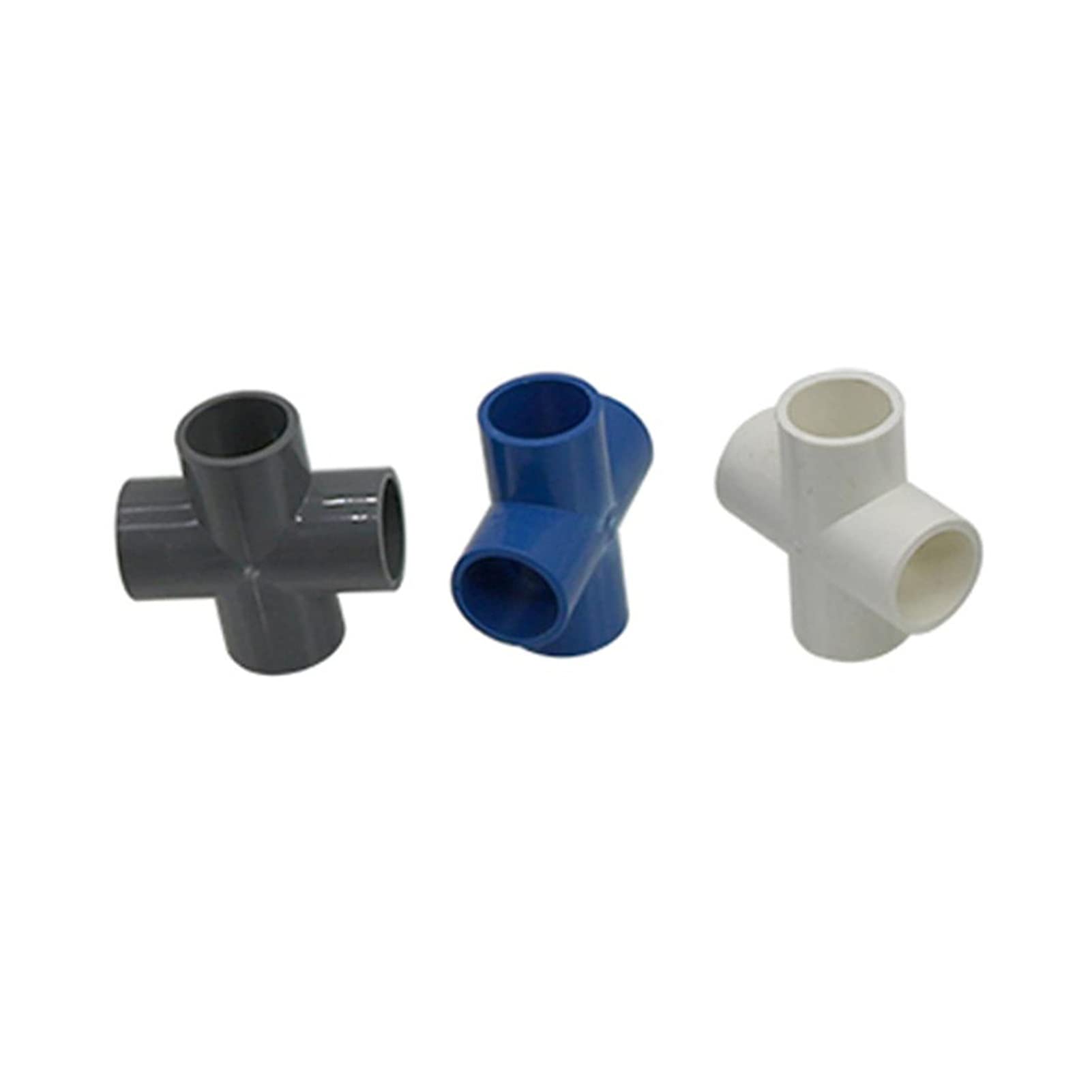 Connecteur PVC 4 voies 25 mm pour tuyau d'irrigation de jardin