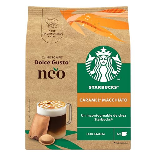 NEO Starbucks® Caramel Macchiato par NESCAFÉ® Dolce Gusto® - 30 Tasses - Compatibles uniquement avec les machines à café NESCAFÉ® Dolce Gusto® NEO