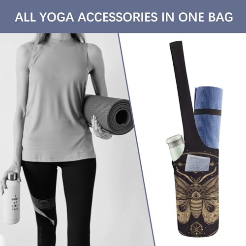 Sac tapis de yoga en toile supérieure d'une grande résistance avec sangle de portage