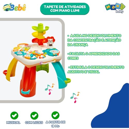 Maxi Baby Mesa Atividades Infantil Didática Musical Eduka
