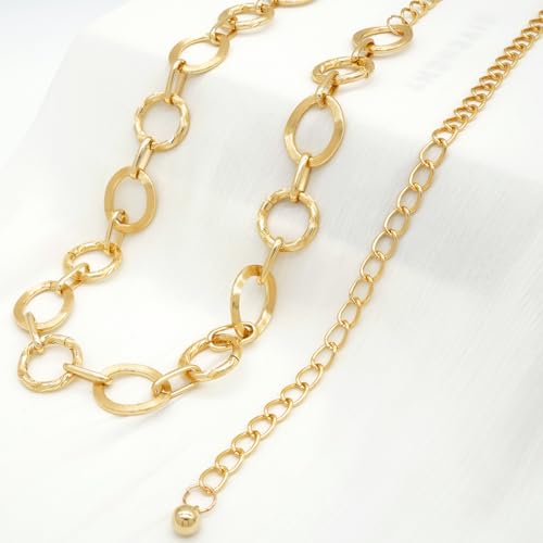 Women's Metal Waist Chain Gold Silver Chunky Belts for Dresses4