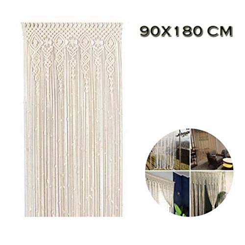 Cortina de macramé para colgar en la pared Cortina de tapiz de...