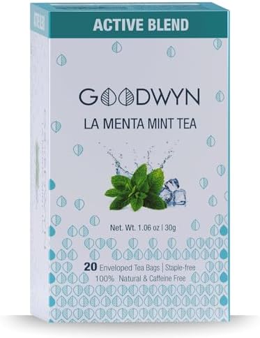 Goodwyn Peppermint Tea, Herbal Tea to Refresh and Rejuvenate, 20 Tea Bags