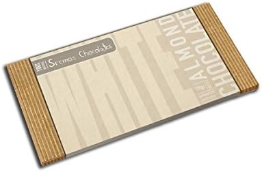 Organic Chocolate Bars - Non GMO Organic Unrefined Cacao Butter Chocolate Bars - Organically Grown Ingredients Picked By Hand - All Natural (White Almond)