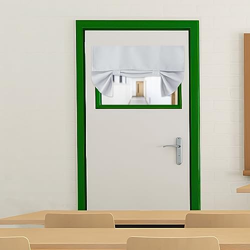 Comparison: Best Shade Of White For Kitchen Cabinets 6 RYB HOME Small Tricia Door Curtains - Privacy Blackout Door Window Curtains Tie up Shades for Kitchen Storage Self Wall Cabinet Door Alternative, W 26 x L 18 inches, Grayish White, 1 Panel