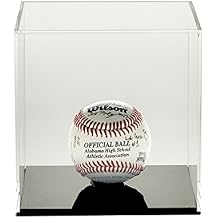 Source One Premium Clear Acrylic Display Case, Available with Additional Base 2 Inch Cube, Black Base