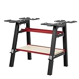 Dripex Hantelständer 3-stöckiges verstellbares Hantelregal, Gewichtslagerständer für Hanteln und Hantelscheibenständer, Platten verwendbar mit Langhantelstangen und Kurzhanteln Sportgeräte-Lagerung