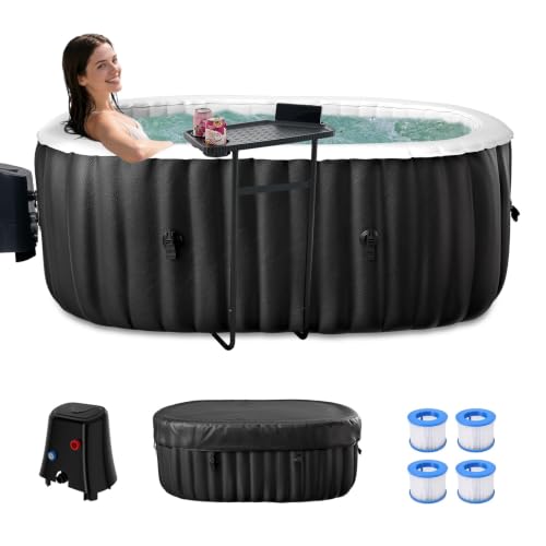 DoCred Inflatable Hot Tub, 1-2 Person Oval...