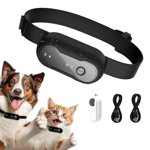 MITNOTY HD 1080P Pet Camera Collar with Video Record, Wireless Mini Sport Cam Built in WiFi, Small Body Action Cameras for Pet Supplies/Cycling/Travel/Walking
