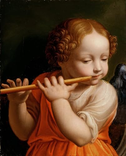 Affiche murale Bernardino Luini ange jouant de la flûte tableau déco 60x90cm