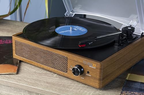 Tocadiscos de estilo vintage Technaxx BT para discos de vinilo con conexión Bluetooth 7