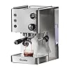 15 Bar Espresso Machine Coffee Maker with Steam Milk Frother Wand Cappuccino Machine and Professional Espresso Maker with 18QT Removable Water Tank for Home Brushed Stainless Steel G3007L