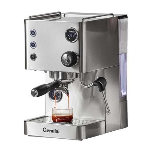 15-Bar-Espresso-Machine-Coffee-Maker-with-Steam-Milk-Frother-Wand-Cappuccino-Machine-and-Professional-Espresso-Maker-with-18QT-Removable-Water-Tank-for-Home-Brushed-Stainless-Steel-G3007L 15 Bar Espresso Machine Coffee Maker with Steam Milk Frother Wand Cappuccino Machine and Professional Espresso Maker with 18QT Removable Water Tank for Home Brushed Stainless Steel G3007L