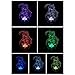 Produktbild 7 Color Battle Royale Raven 3D LED Night Light Touch Decorative Lamp Novelty Lighting Table Lamp Game Bedside