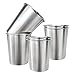 YOLCAR 6 Pack 8 oz Stainless Steel Kids Cups, Children's Pint Cups, Stackable Metal Cups, Shatterproof Drinking Glasses