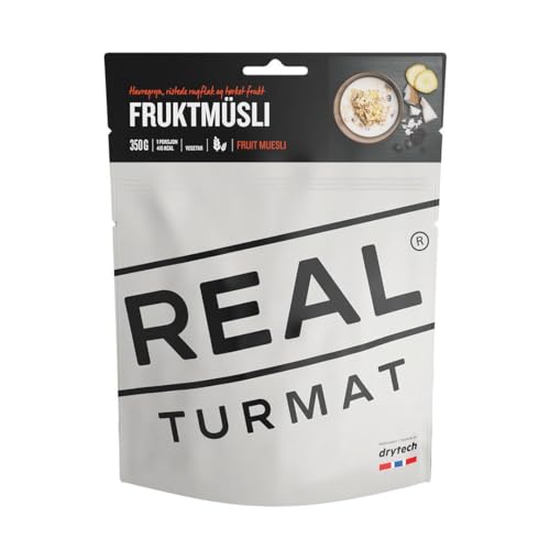Real Turmat DRYTECH Fruchtmüsli - vakuumverpacktes Müsli für unterwegs