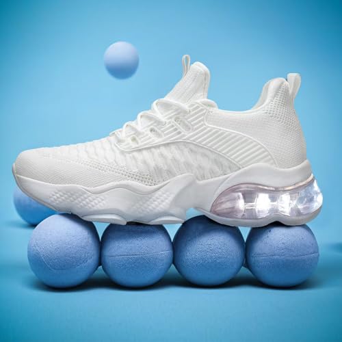Image of Womens Slip On Walking Shoes Air Running Casual Fashion Tennis Sneakers Comfortable Non Slip Work Athletic Trainers