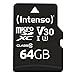 Intenso Professional microSDXC 64GB Class 10 UHS-I, U3, V30 Speicherkarte inkl. SD-Adapter (bis zu 100 MB/s), schwarz