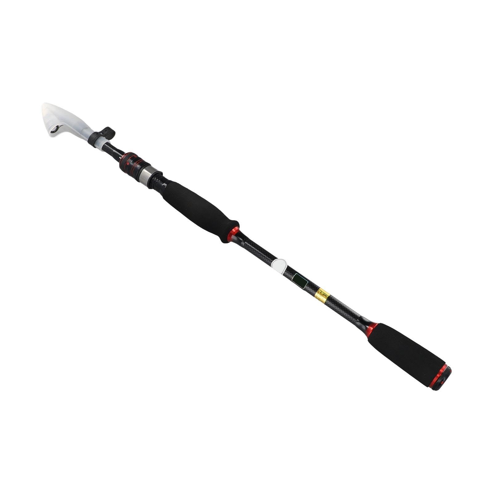 MH Baitcasting - Caña de pescar telescópica de fibra de carbono de 4 m para señuelos de 6 a 35 g, diseño portátil de 5 a 7 secciones