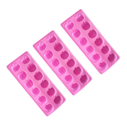 Molde Halloween Calabaza Silicona 3 piezas 12 cavidades miniatura 1