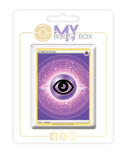 Énergie Psy de Base (Energía Psiquico Básica) 156/159 Holo Full Art - Myboost X Epée et Bouclier 12.5 Zénith Suprême - Box de 10 Cartas Pokémon Francés
