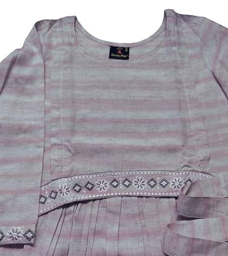 Image of DUMMY SHAPE Maternity Gown for Women | Floral Anarkali Flare Kurta with Dual Nursing Zippers | Pregnancy & Breastfeeding | Feeding Kurtis | Baby Shower | Mom to Be Gifts for Pregnant Woman