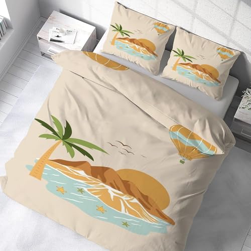 Housse de couette 160x200 fermeture éclair parure microfibre - 5