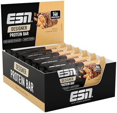 ESN Designer Bar Box, Peanut Caramel, 12 x 45g