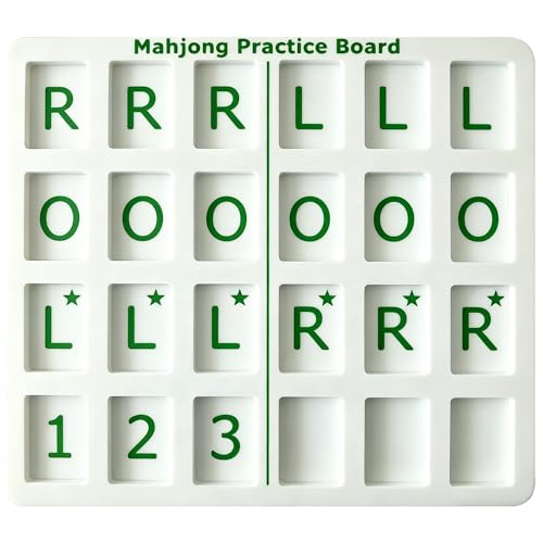 Solo Mahjong Practice Board con 24 ranuras para práctica de Mahjong miniatura 1