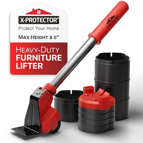 X-Protector Furniture Lifter Tool - Premium Furniture Jack Lifter Tool to Lift Furniture Easily - Appliance Lifter with 8.5 Adjustable Height - Ideal Jack to Lift Furniture Easily with Minimal Effort