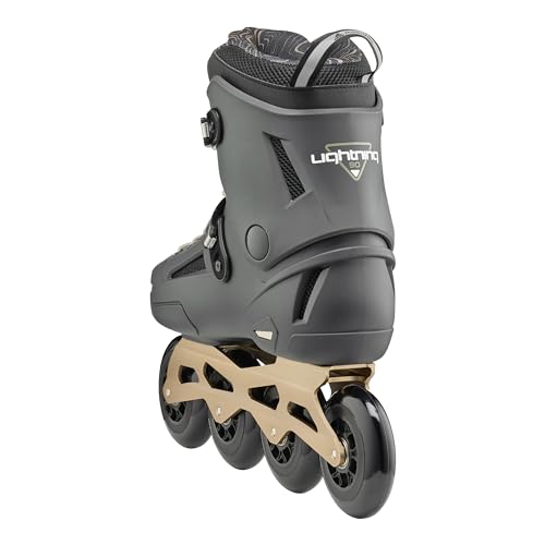 Image of Rollerblade Lightning 90 Men's Urban Inline Skate, Anthracite and Taupe
