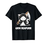Grim Reapurr Grim Reaper Cat Halloween Costume Kitten Cats T-Shirt