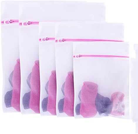 TianLu Mesh Laundry Bags Set of 5-2 Large, 2 Medium & 1 Small Laundry Bag