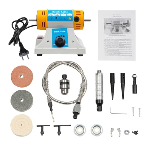 Pulidora de joyas, pulidora de mesa multifuncional, 320 W, amoladora de banco de soporte, máquina pulidora de jade de escritorio para trabajar la madera, 220 V