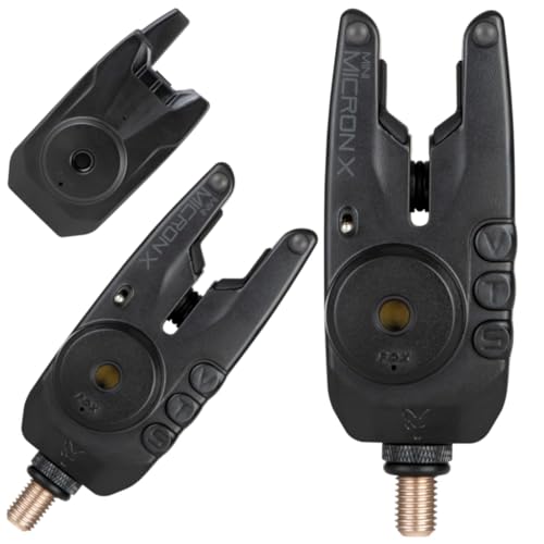 Fox Mini Micron X + Hardcases 2+1 - Funkbissanzeiger Set zum Karpfenangeln, Bissanzeigerset,...