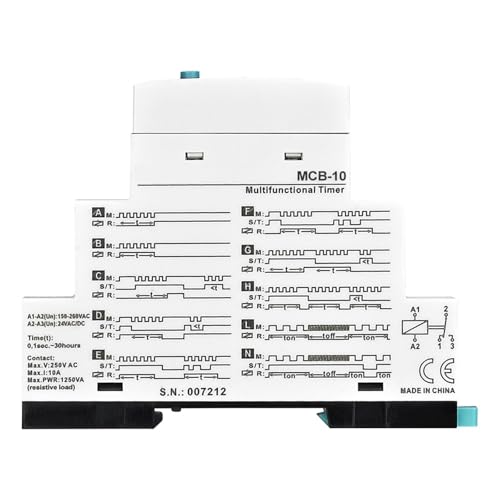 Relais temporisé LCD multifonctionnel MCB-10 avec programmation digitale de précision - 2