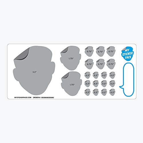 Custom Face Stickers, Photo Decals, Sampler Sheet - Pet Gift - Thumbnail 4
